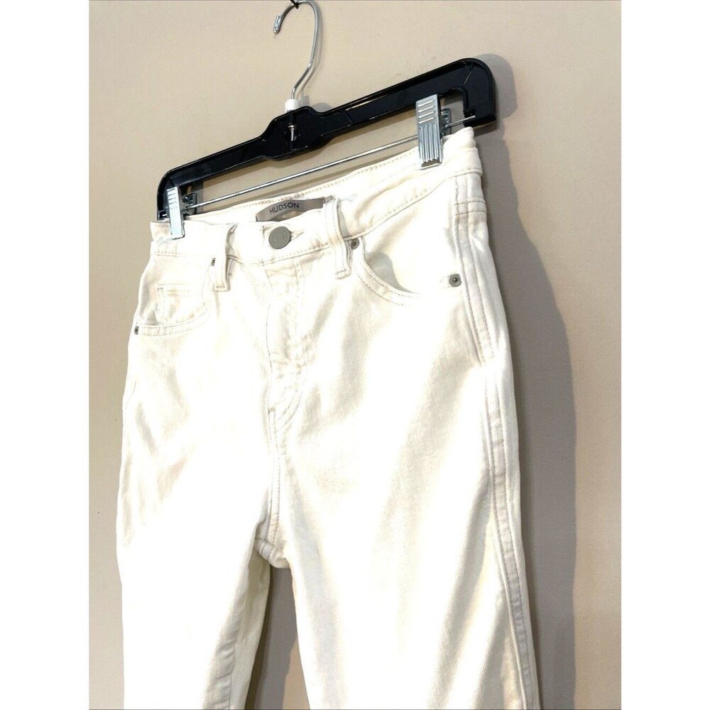 HUDSON VTG Pockets Stretch White Jeans Denim - Size 28- great!!!!